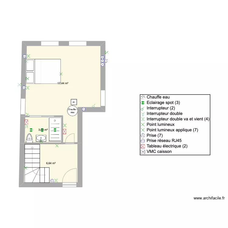 RDC MAISON RDC V3. Plan de 