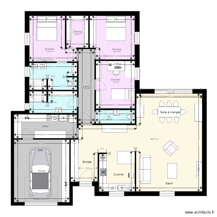 Maison 04 v2. Plan de 0 pièce et 0 m2