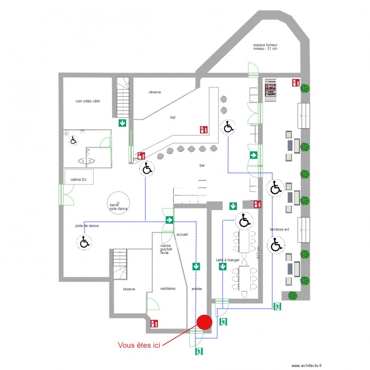 LE MANOIR rdc PLAN INTER. Plan de 0 pièce et 0 m2