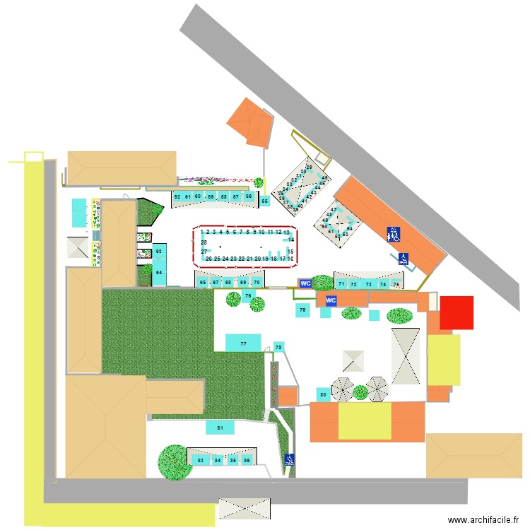 CTX NTN Anaïs Plan numéros plaquette FDC 2021. Plan de 0 pièce et 0 m2