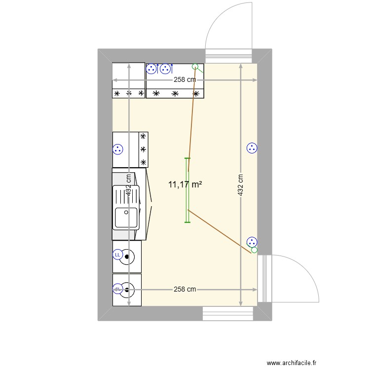 Buanderie. Plan de 0 pièce et 0 m2