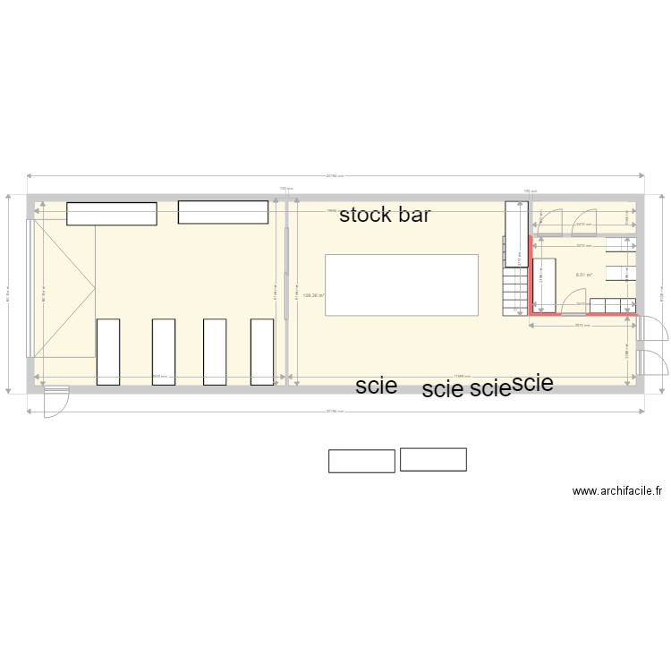 atelier. Plan de 0 pièce et 0 m2