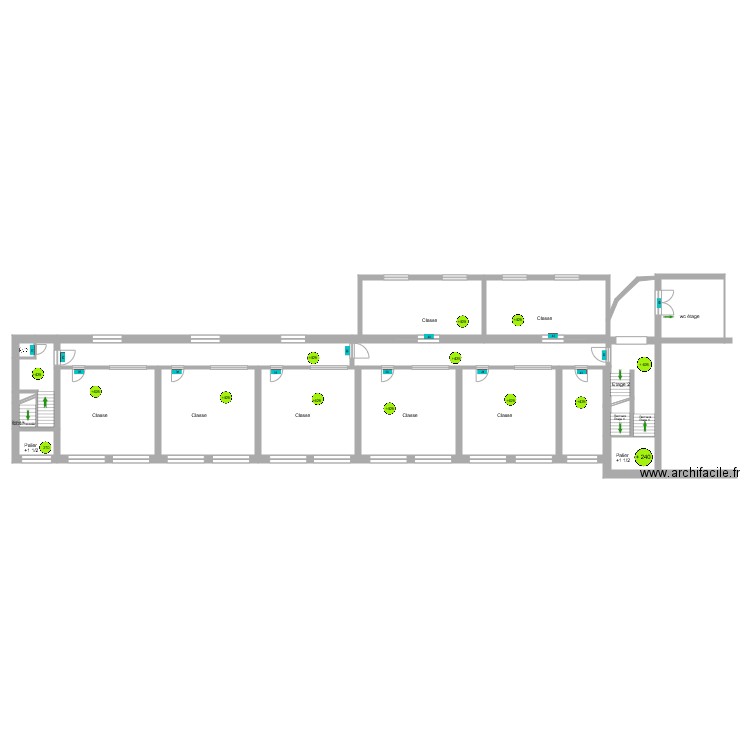 Ecole de La Calamine Bâtiment A plus 425. Plan de 0 pièce et 0 m2