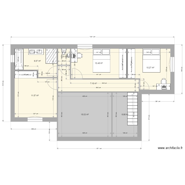 Plan Etage Nouvelle maison V5. Plan de 0 pièce et 0 m2