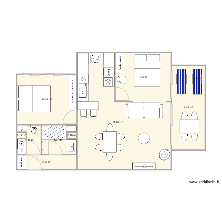 Santa Clara 2 porte porteur. Plan de 0 pièce et 0 m2