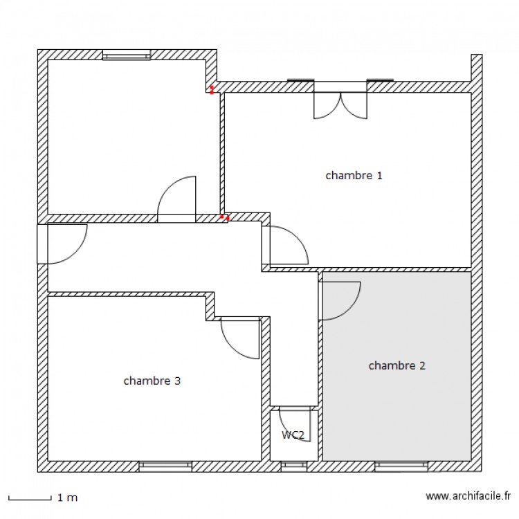 1er Etage. Plan de 0 pièce et 0 m2