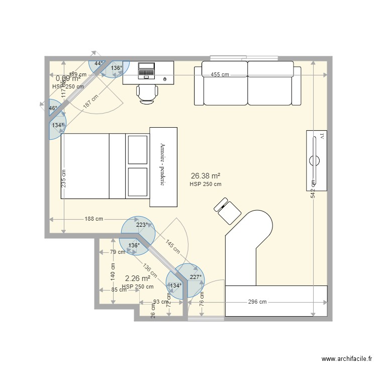 appart hoche OPTION 2. Plan de 0 pièce et 0 m2