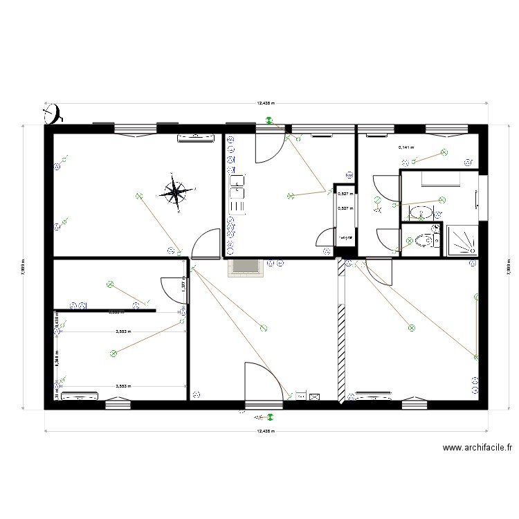 Morcenx plan elec definitif. Plan de 0 pièce et 0 m2