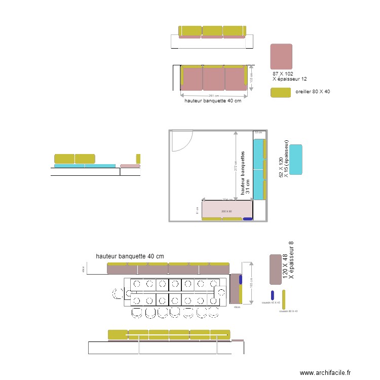 coussins salon. Plan de 0 pièce et 0 m2