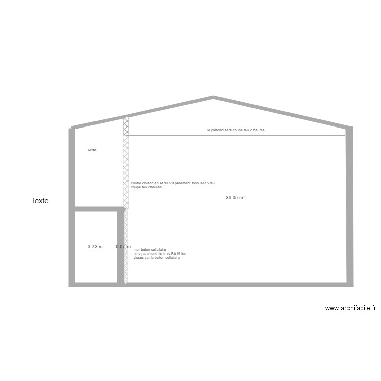 FRIGO 84. Plan de 3 pièces et 42 m2