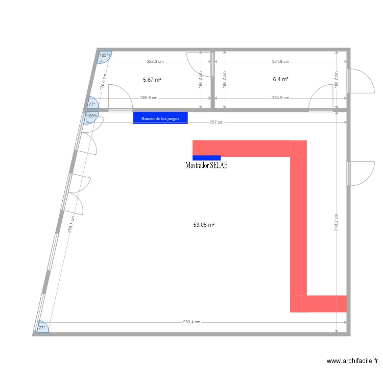 55945 Local Modificado. Plan de 0 pièce et 0 m2