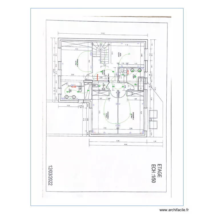Hobeika etage. Plan de 