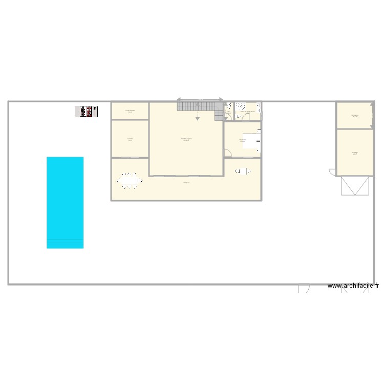 Villa Ngaparou v1. Plan de 0 pièce et 0 m2