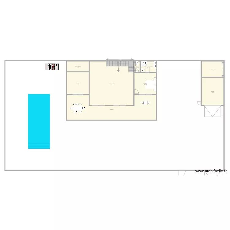 Villa Ngaparou v1. Plan de 
