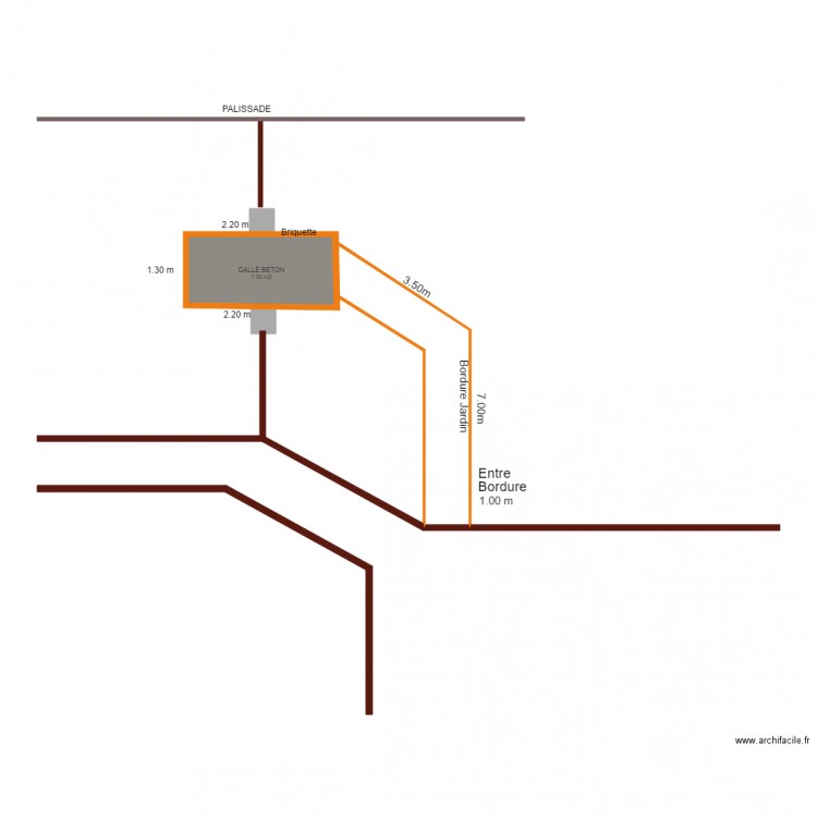 portail voisin. Plan de 0 pièce et 0 m2