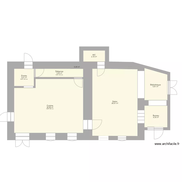 Maison union. Plan de 