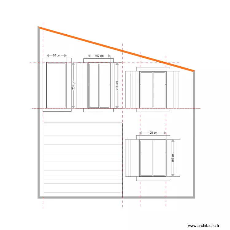 Facade est BATIMENT ouverture en cours haute DP 2021 12 01 2021. Plan de 
