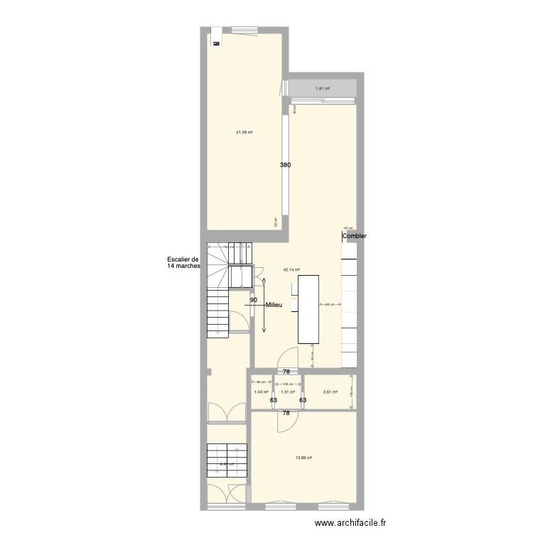 Tabellion Bel étage Construction. Plan de 0 pièce et 0 m2