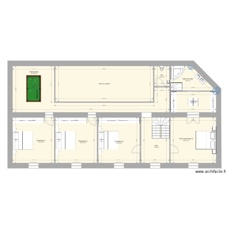 viella étage. Plan de 0 pièce et 0 m2