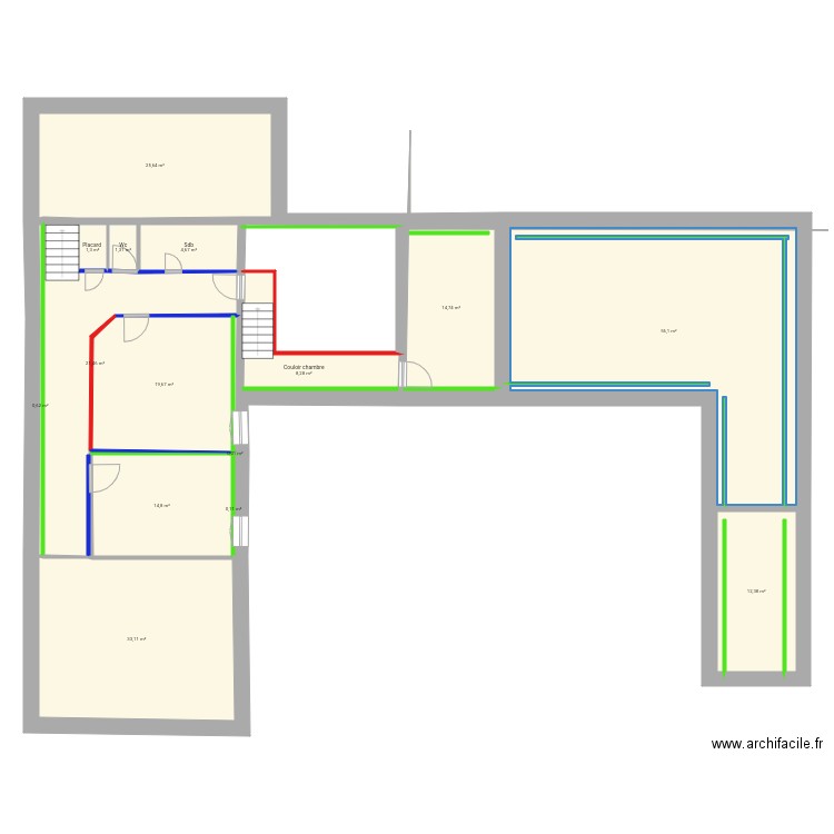 PLAN GENERAL détails murs. Plan de 0 pièce et 0 m2