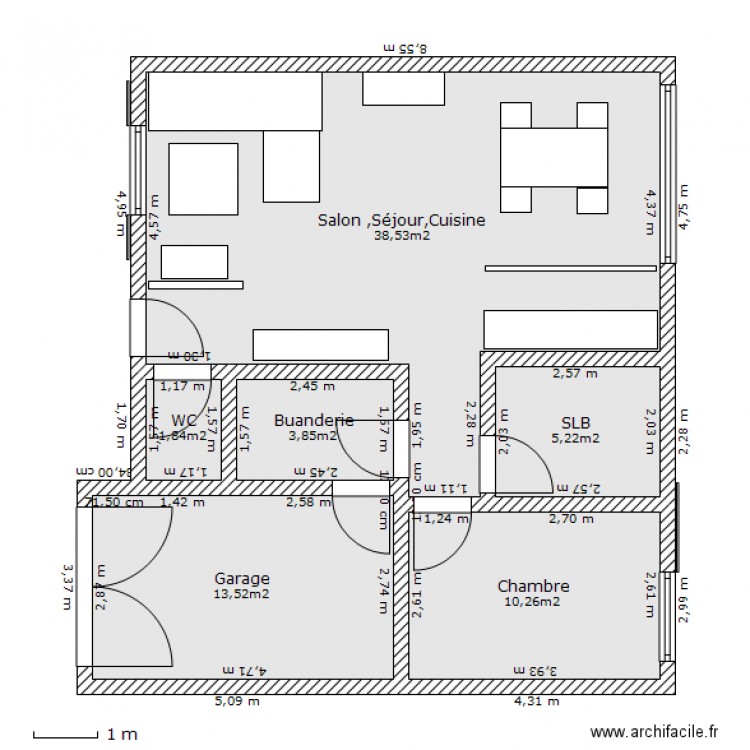 Plan maison RDC. Plan de 0 pièce et 0 m2