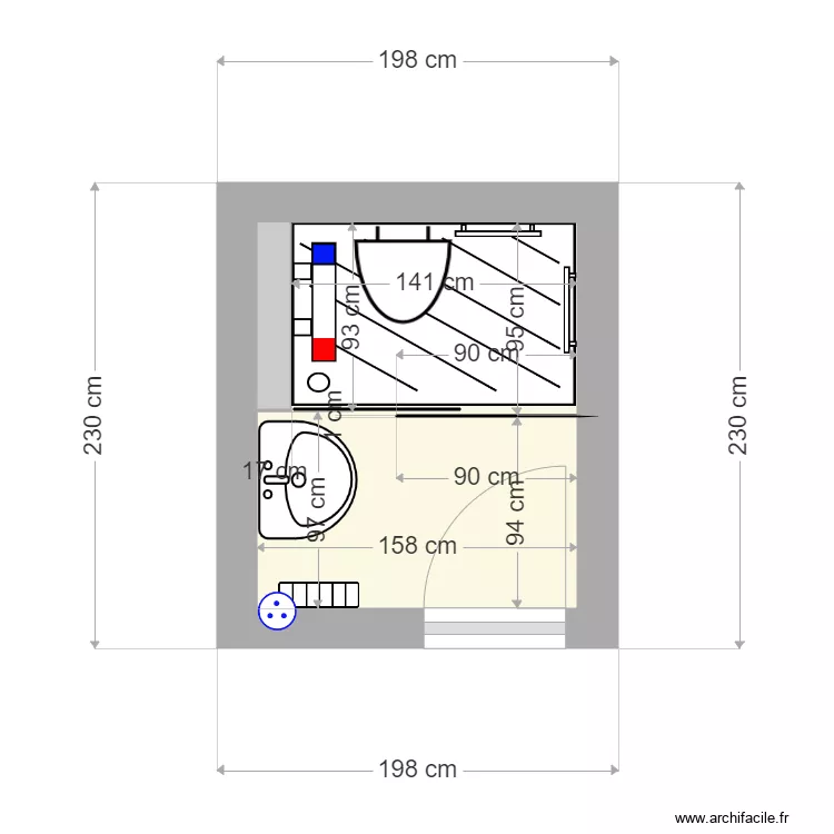 GUENAT Opheor projet. Plan de 