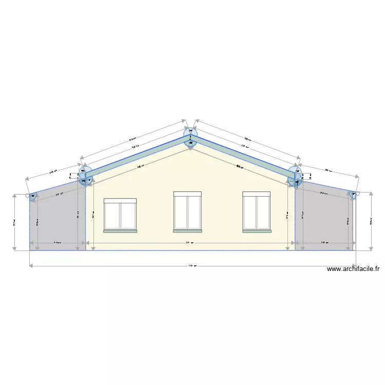 FACADE OUEST. Plan de FACADE OUEST. Plan de