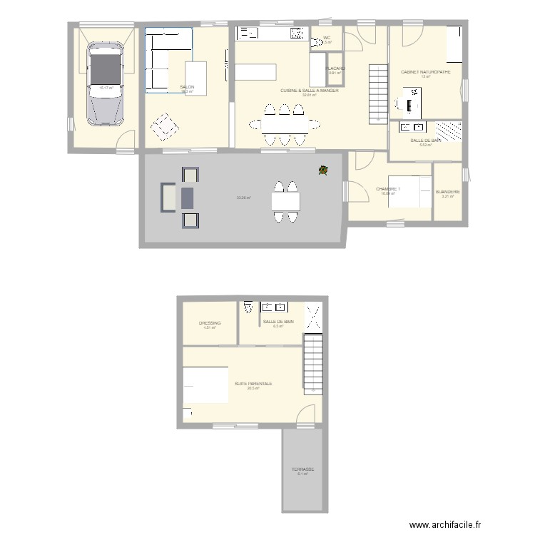 Plans Maison V1 4 aout 2020. Plan de 0 pièce et 0 m2