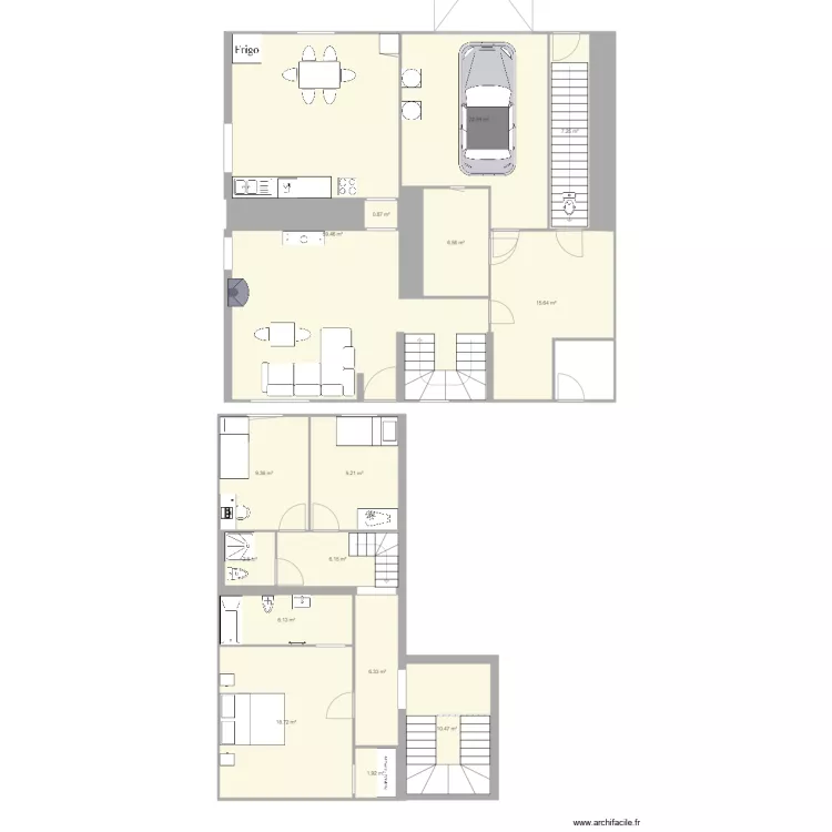 RDC Chez moi. Plan de RDC Chez moi. Plan de