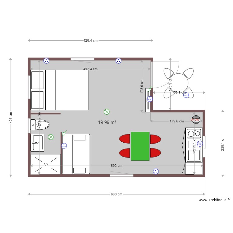 bungalow1. Plan de 0 pièce et 0 m2