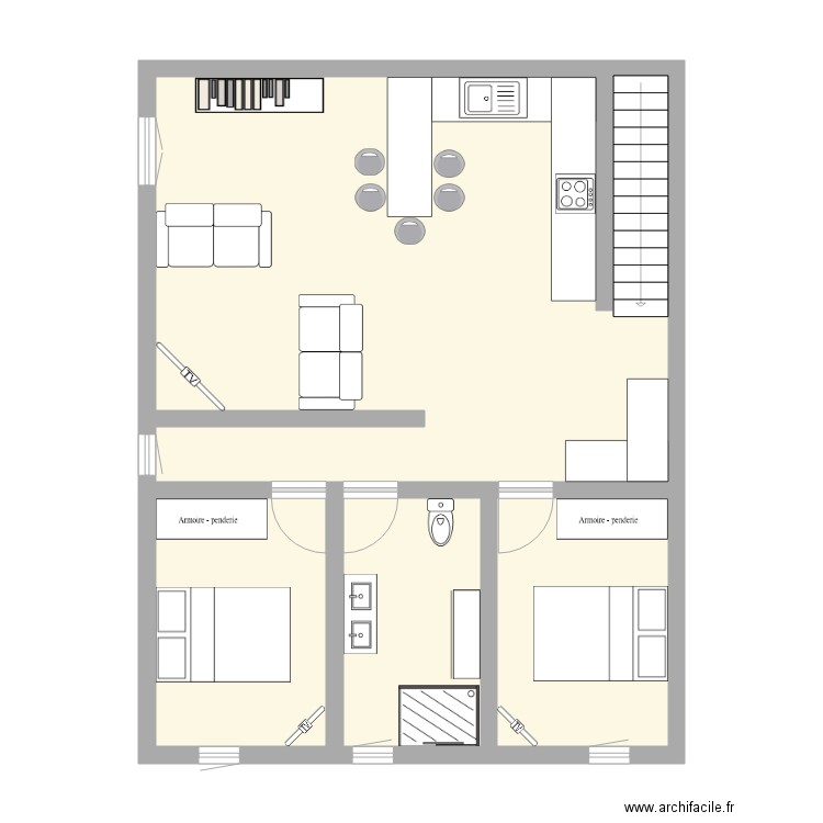 Appart Marraine. Plan de 0 pièce et 0 m2