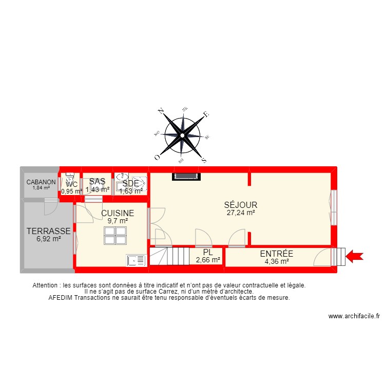 BI 12342. Plan de 15 pièces et 125 m2