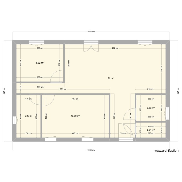 APART41vjc. Plan de 0 pièce et 0 m2