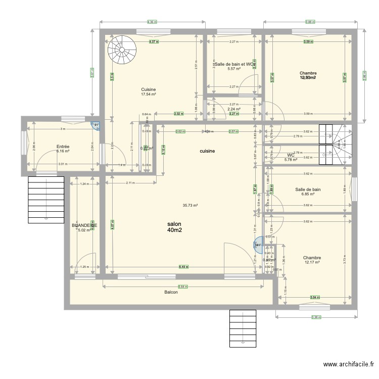 CONFLANS RDC COTE. Plan de 0 pièce et 0 m2