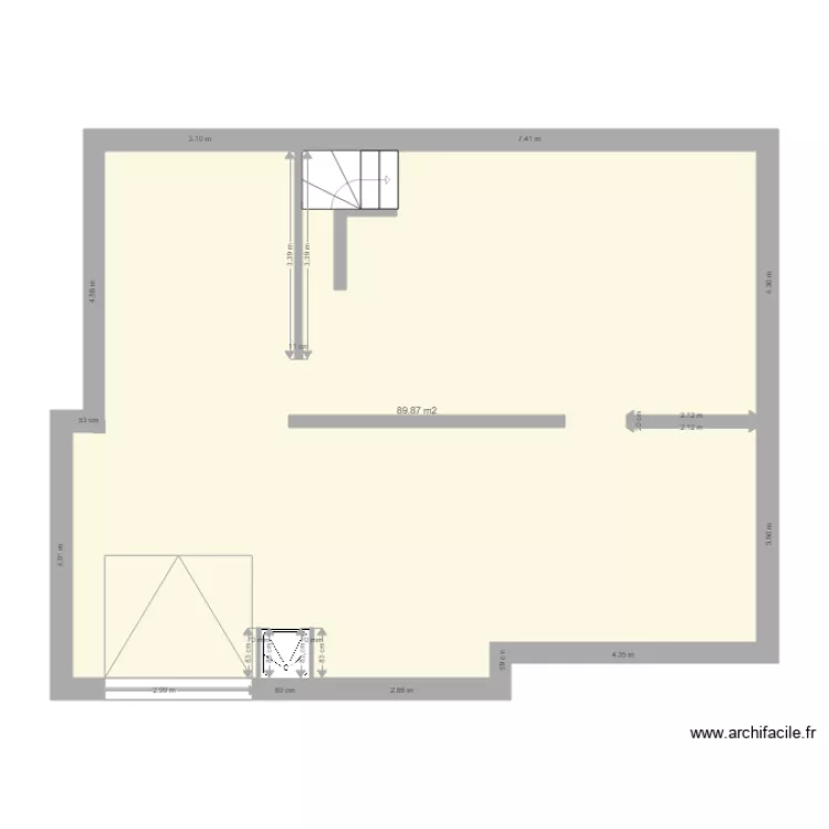 LUC Sous sol avant travaux 2 janv. Plan de 