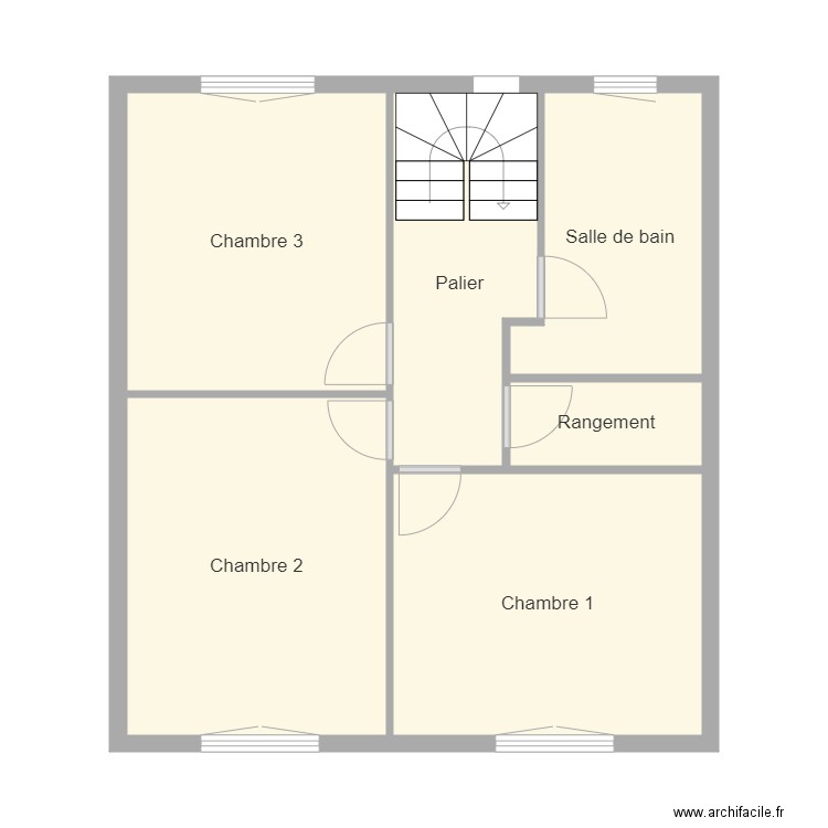 perdereau 1er etage. Plan de 0 pièce et 0 m2
