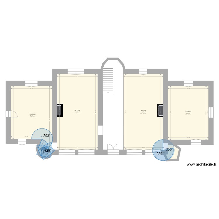 chateau wu rdc. Plan de 0 pièce et 0 m2