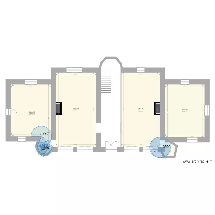 chateau wu rdc. Plan de 
