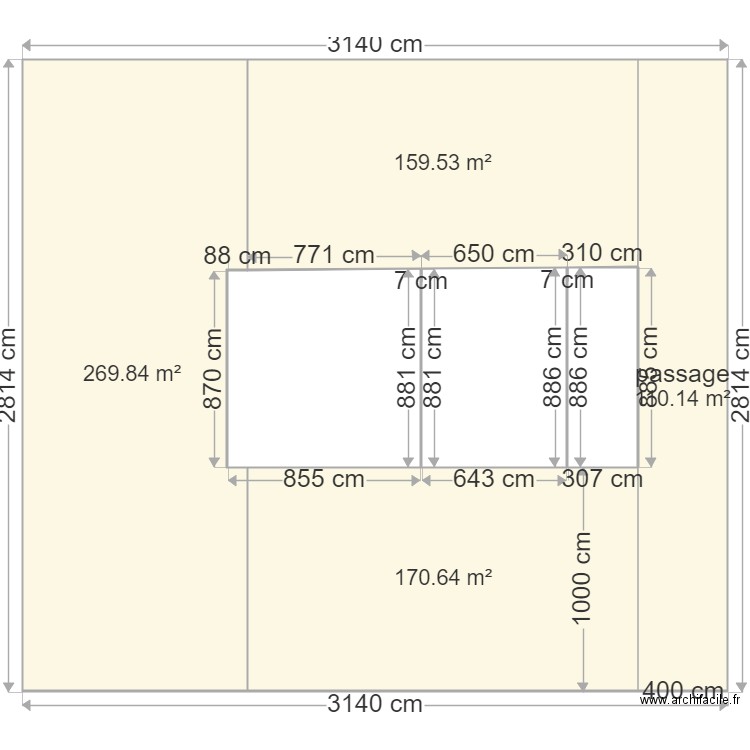 dessin. Plan de 0 pièce et 0 m2