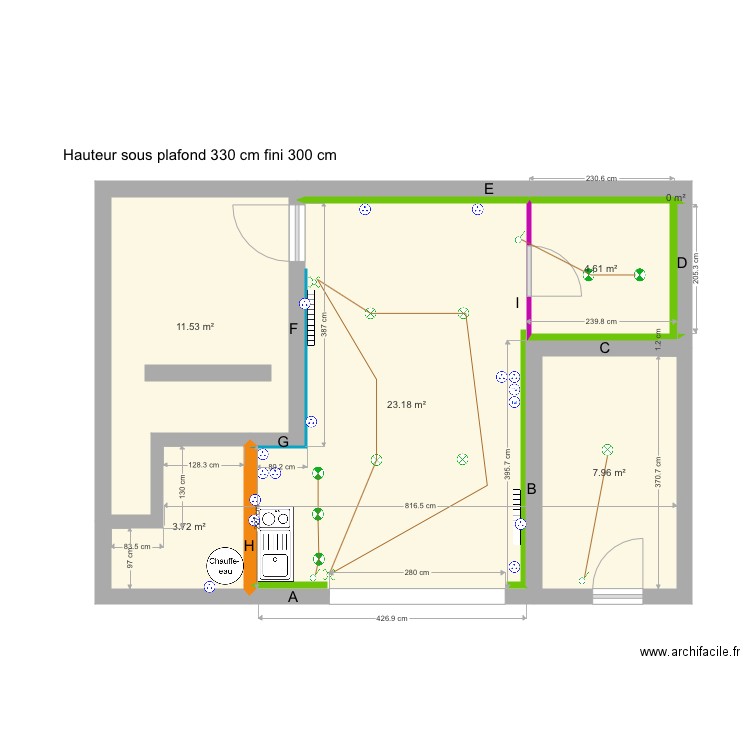 Laurens. Plan de 0 pièce et 0 m2