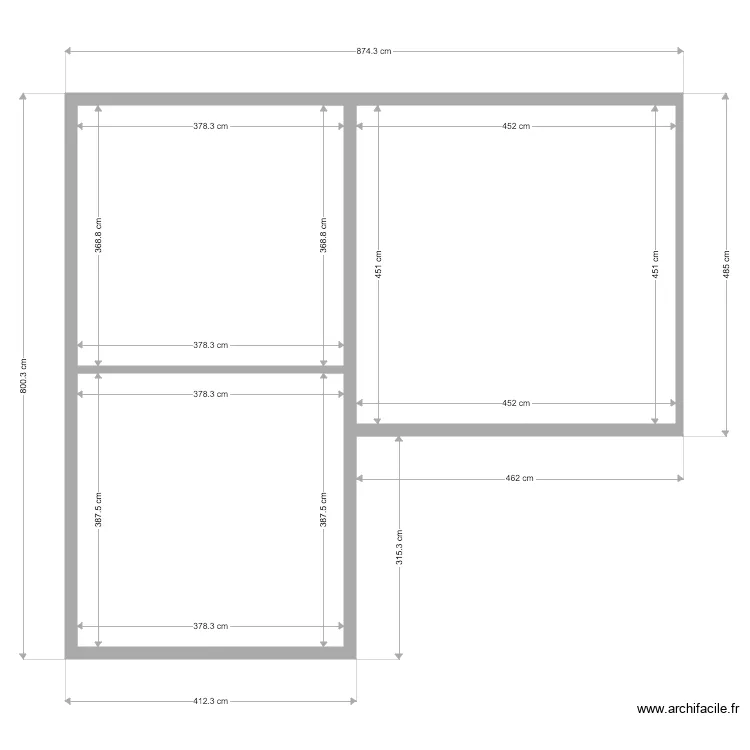 RDC EXT PROJ. Plan de 