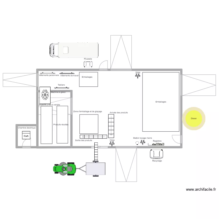 Salle 191 complète. Plan de Salle 191 complète. Plan de