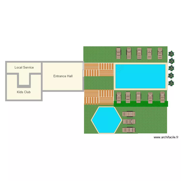 hotel ile maurice. Plan de 