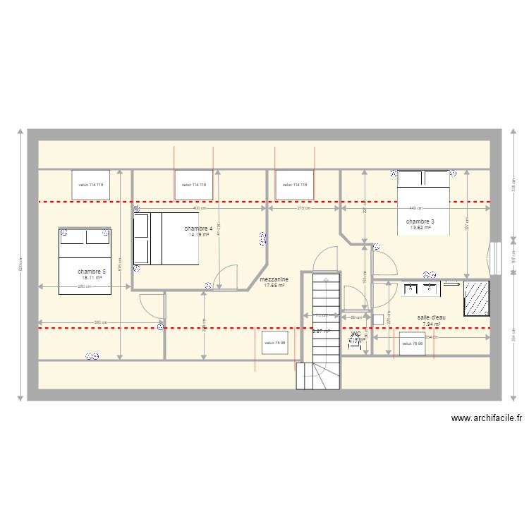 implantation électrique. Plan de 0 pièce et 0 m2