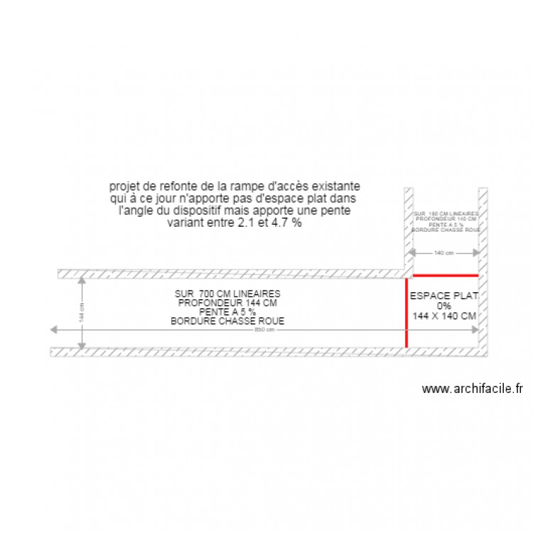 RAMPE D ACCES MAISON DES SERVICES MONTELIER. Plan de 0 pièce et 0 m2