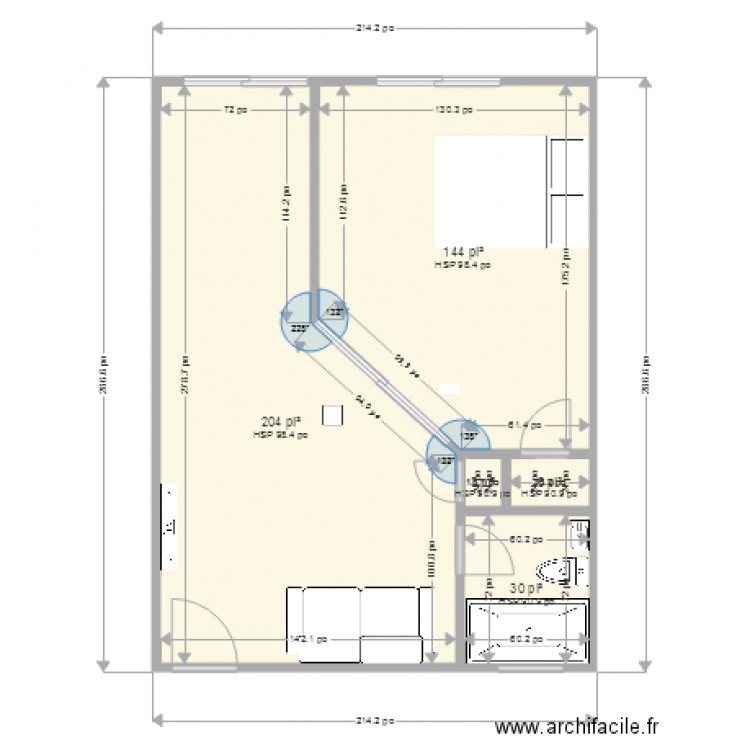 Appartement 02  Modifier B. Plan de 0 pièce et 0 m2