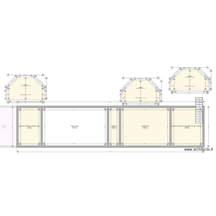 Poinet. Plan de 13 pièces et 291 m2