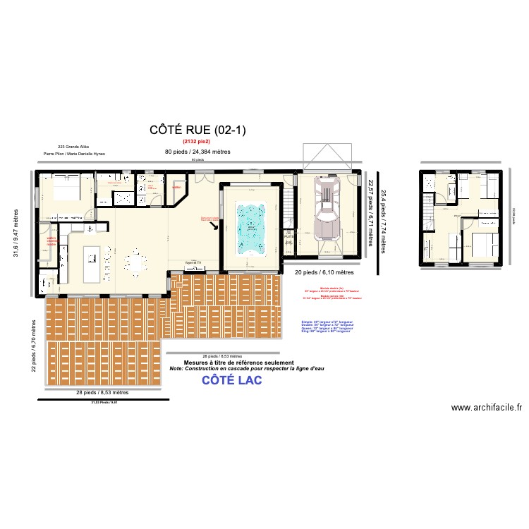 Chalet premier plancher + plein garage (02-1). Plan de 11 pièces et 219 m2