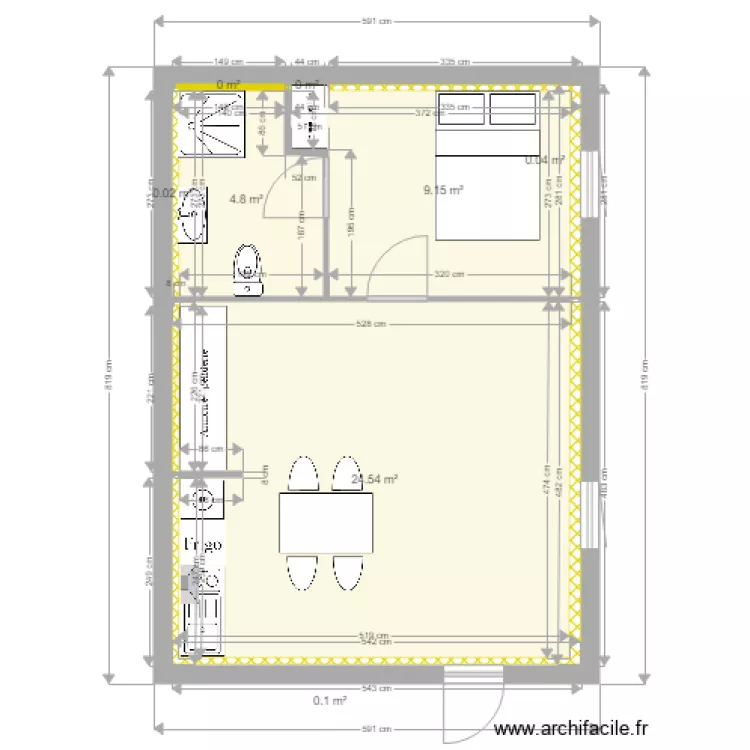 1ER ETAGE GAUCHE ASENCIO. Plan de 1ER ETAGE GAUCHE ASENCIO. Plan de
