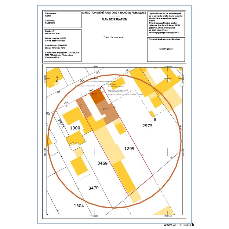 PLAN DE MASSE EAU POTABLE. Plan de 0 pièce et 0 m2